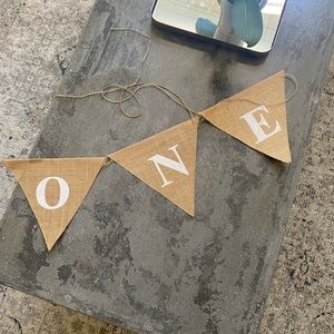Burlap Pennant Banner
